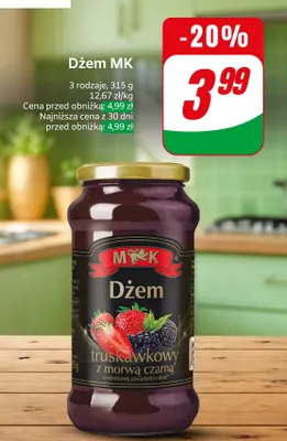 Dżem truskawkowy z morwą czarną promocja w Dino