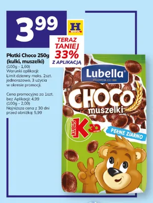Płatki Choco kulki Lubella promocja w Hitpol