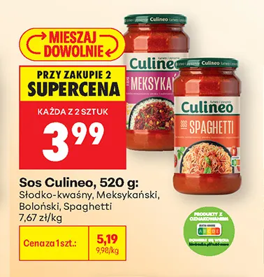 Sos meksykański Culineo promocja w Biedronka