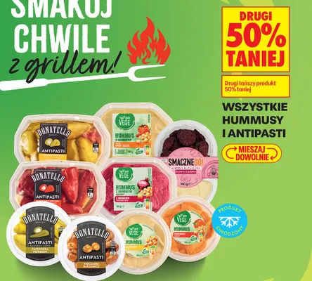 Hummus klasyczny & chipsy z buraka Smacznego! 140 g promocja w Biedronka