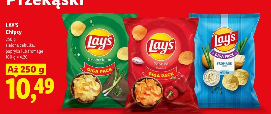Chipsy papryka Lay's promocja w Lidl