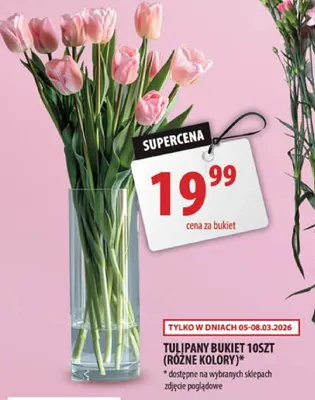 Tulipany bukiet 10szt (różne kolory) promocja w Arhelan