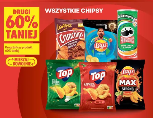 Chipsy Lorenz Crunchips Pieczone Żeberka promocja w Biedronka