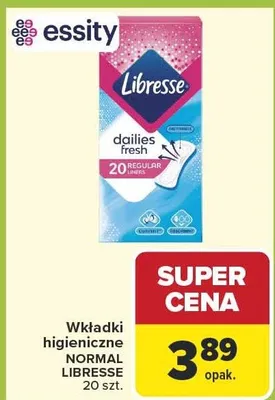 Wkładki higieniczne Normal Dailies Fresh promocja w Carrefour