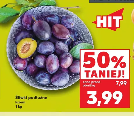 Śliwki podłużne promocja w Kaufland