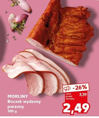 Boczek wędzony parzony Morliny promocja w Kaufland