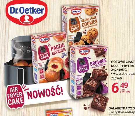 Gotowe ciasto do Air Fryera Karmelowe cookies Dr.Oetker promocja w Selgros