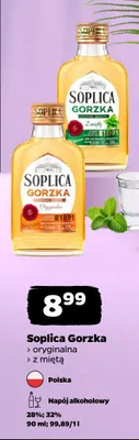Napój alkoholowy Soplica Gorzka z miętą promocja w Netto