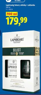 Whisky Laphroaig Select + szklanka promocja w Lidl