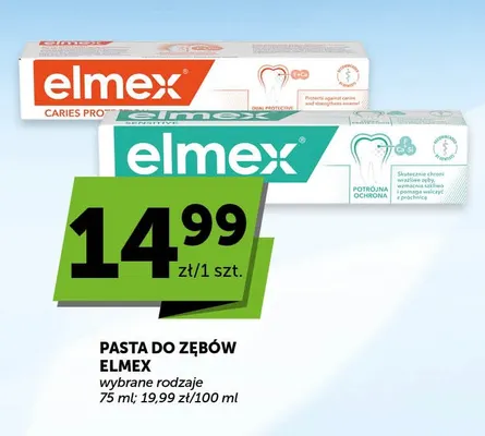 Pasta do zębów Elmex Sensitive promocja w Euro Sklep