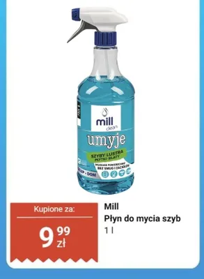 Płyn do mycia szyb Mill promocja w Dino