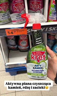 Aktywna piana czyszcząca Kret Anty Kamień Citrus Fresh promocja w Biedronka