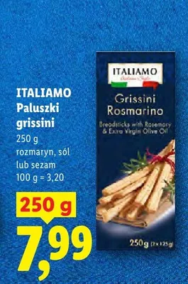 Paluszki grissini ITALIAMO z rozmarynem promocja w Lidl