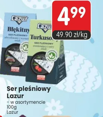 Ser pleśniowy Lazur - w asortymencie promocja w Market Point