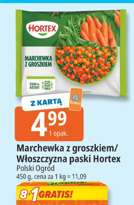 Włoszczyzna paski Hortex promocja w Leclerc