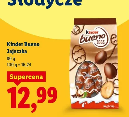 Jajeczka czekoladowe Bueno Eggs 80 g promocja w Lidl