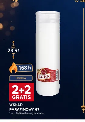 Wkład parafinowy G7 Luks promocja w Stokrotka