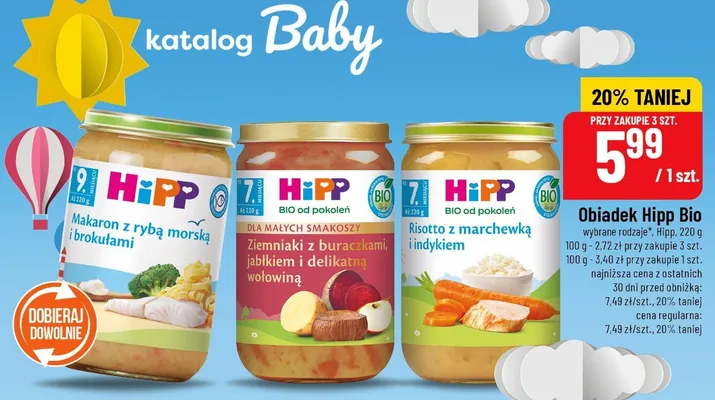 Obiadek Bio - Ziemniaki z buraczkami, jabłkiem i delikatną wołowiną promocja w POLOmarket