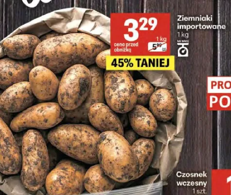 Ziemniaki importowane 1kg promocja w Delikatesy Centrum