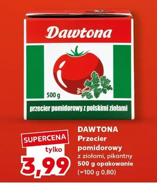 Przecier pomidorowy z ziołami Dawtona promocja w Kaufland