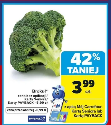 Brokuł promocja w Carrefour Market