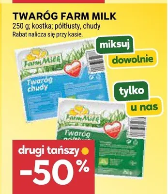 Twaróg Farm Milk promocja w Stokrotka