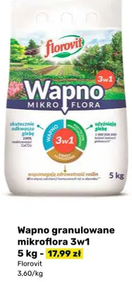 Wapno granulowane mikroflora 3w1 promocja w Bricomarche