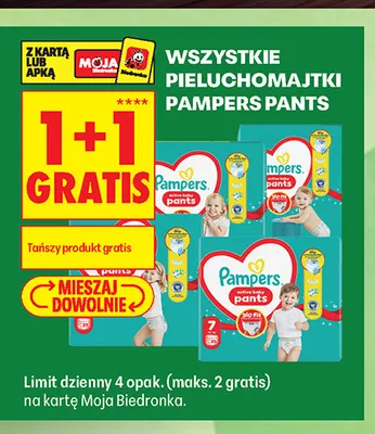 Pieluchomajtki Pampers Pants promocja w Biedronka