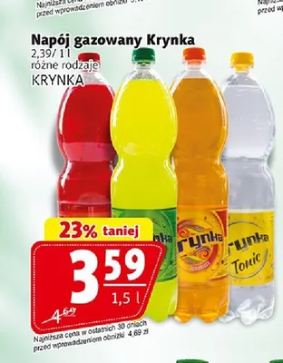 Napój gazowany Krynka promocja w Prim Market