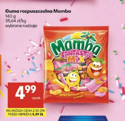 Guma rozpuszczalna Mamba Fantastic Mix promocja w Delikatesy Centrum