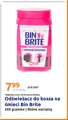 Odświeżacz do kosza na śmieci Bin Brite promocja w Action