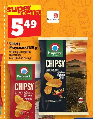 Chipsy Przysnacki Szlak na Czerwone Wierchy Papryka promocja w TOPAZ