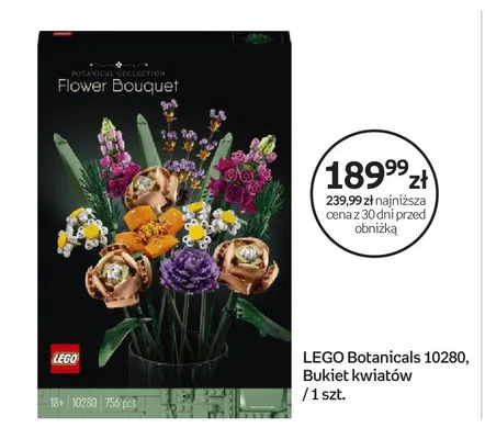 Klocki Botanicals 10280, Bukiet kwiatów promocja w Empik