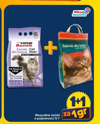 Żwirek dla kota naturalny promocja w Carrefour