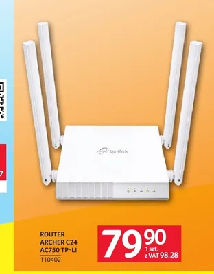 Router TP-Link Archer C24 AC750 promocja w Selgros