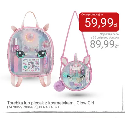 Torebka z kosmetykami Glow Girl promocja w Smyk
