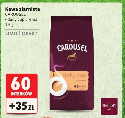 Kawa ziarnista daily cup crema promocja w Intermarche