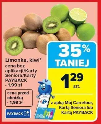 Limonka, kiwi promocja w Carrefour Market
