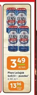 Piwo Leżajsk 4-pak puszka promocja w Gama