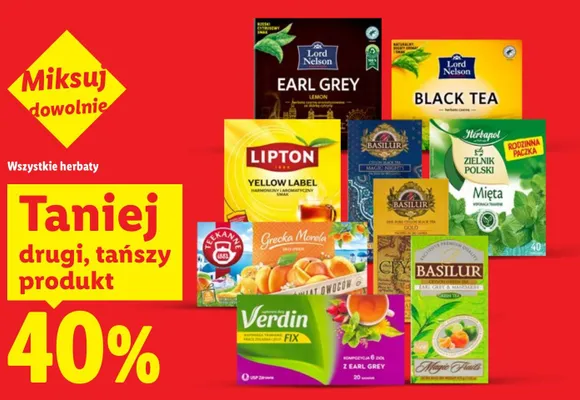 Herbata Earl Grey Lemon Lord Nelson promocja w Lidl