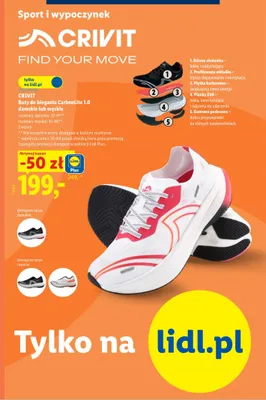 Buty do biegania damskie CRIVIT CarbonLite 1,0 promocja w Lidl