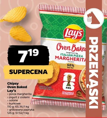 Chipsy Oven Baked Lay's jogurt z ziołami promocja w Netto