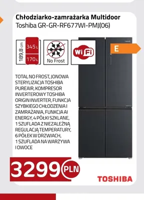 Chłodziarko-zamrażarka Multidoor Toshiba GR-GR-RF677WI-PMJ(06) promocja w kakto.pl