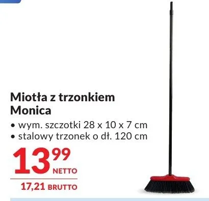 Miotła z trzonkiem Monica promocja w Makro