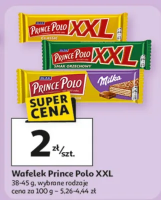 Wafelek Prince Polo XXL promocja w Auchan