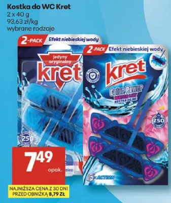 Kostka do WC Kret 2-pack promocja w Delikatesy Centrum