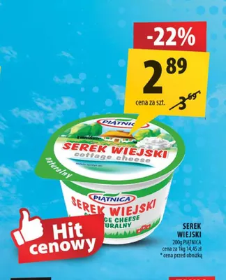 Serek Wiejski Piątnica promocja w Arhelan