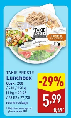 Lunchbox, różne rodzaje promocja w Aldi