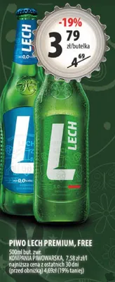 Piwo Lech Premium, Free promocja w Arhelan