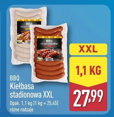 Kiełbasa stadionowa XXL promocja w Aldi